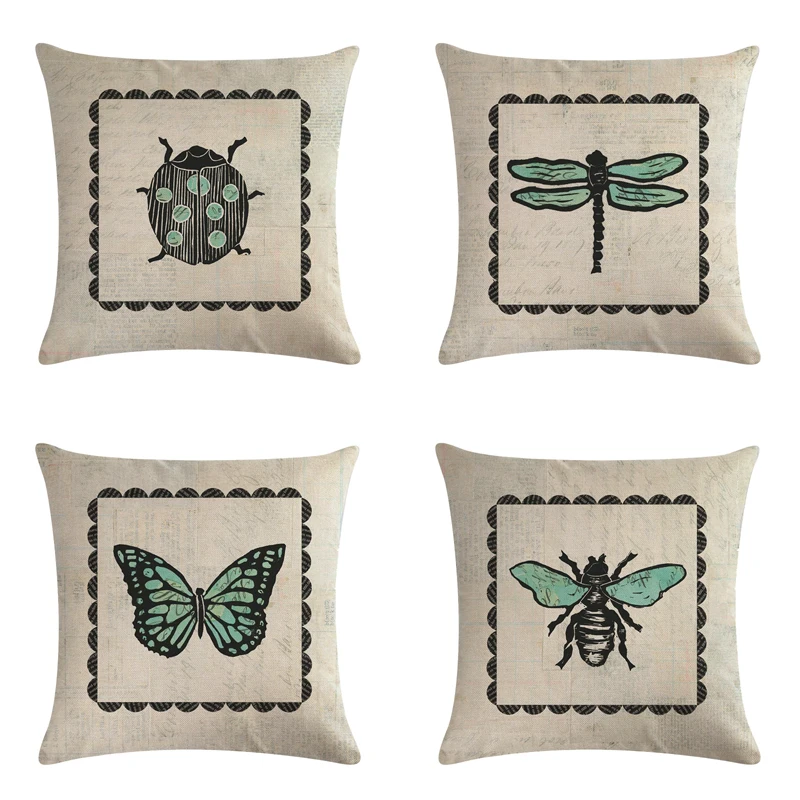 45 * 45cm Blue Insect Series Butterfly Dragonfly Pillow Cover Square Sofa Cushion Cover Suitable for Home Decoration
45 * 45cm Blue Insect Series Butterfly Dragonfly Pillow Cover Square Sofa Cushion Cover Suitable for Home Decoration