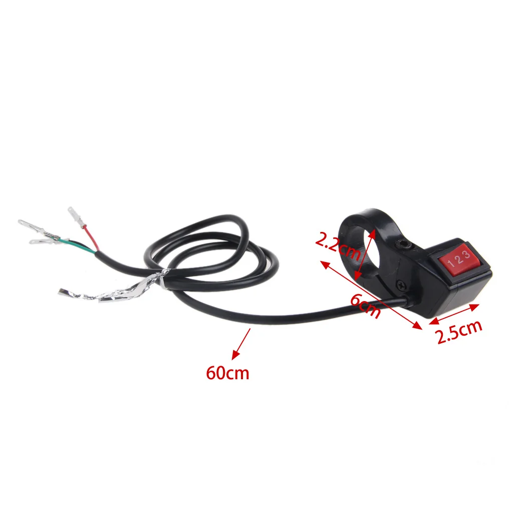 22mm Electric 3 Speed Module Switch For Shift E-bike Scooter Bike Motorcycle Kit Car Accessories
22mm Electric 3 Speed Module Switch For Shift E-bike Scooter Bike Motorcycle Kit Car Accessories