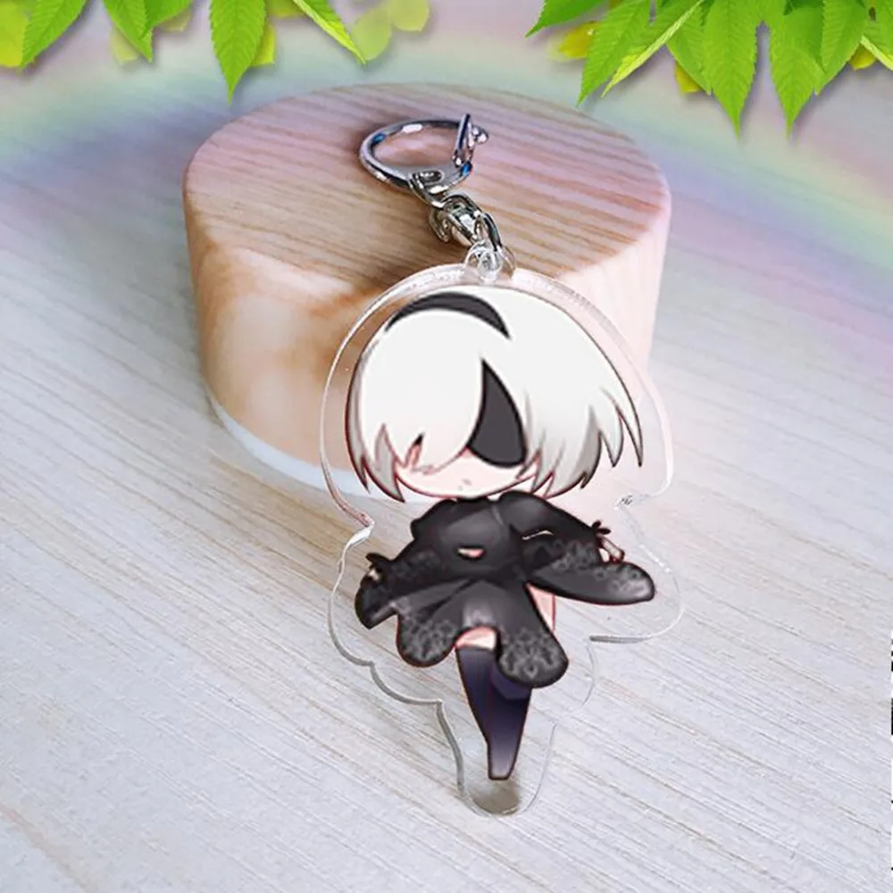 NieR Automata Acrylic Cospaly keychain ghost PS4 game 2B Yulha sister Pendant Keyring Cosplay Kagami Taiga Hyuga Junpei Llavero
NieR Automata Acrylic Cospaly keychain ghost PS4 game 2B Yulha sister Pendant Keyring Cosplay Kagami Taiga Hyuga Junpei Llavero