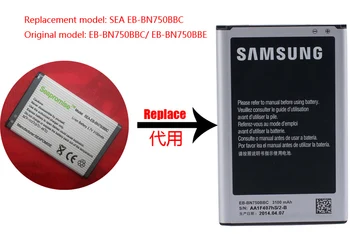 Retail EB-BN750BBC EB-BN750BBE battery for Galaxy Note3 Mini N7506V N7505 N7502 N7507 N750K N750S SM-N9008S
Retail EB-BN750BBC EB-BN750BBE battery for Galaxy Note3 Mini N7506V N7505 N7502 N7507 N750K N750S SM-N9008S
