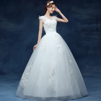 Fansmile Plus Size Short Sleeve Vintage Lace Up Wedding Dresses 2020 Bridal Ball Dress Wedding Gown Robe de Mariee FSM-249F
Fansmile Plus Size Short Sleeve Vintage Lace Up Wedding Dresses 2020 Bridal Ball Dress Wedding Gown Robe de Mariee FSM-249F