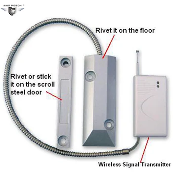 Wireless Garage Door Magnetic Contact Wireless Garage Door Remote Control King Pigeon SDM-100
Wireless Garage Door Magnetic Contact Wireless Garage Door Remote Control King Pigeon SDM-100