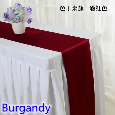 Burgandy Colour Table runner satin shiny colour table decoration wedding hotel party show table runner cheap
Burgandy Colour Table runner satin shiny colour table decoration wedding hotel party show table runner cheap