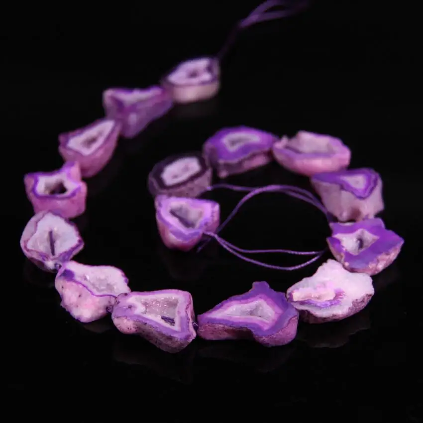 12-15PCS/Strands Purple Agates Druzy Geode Freeform Slab Nugget Pendant Beads,Raw Quartz Drusy Connectors Necklace Jewelry
12-15PCS/Strands Purple Agates Druzy Geode Freeform Slab Nugget Pendant Beads,Raw Quartz Drusy Connectors Necklace Jewelry