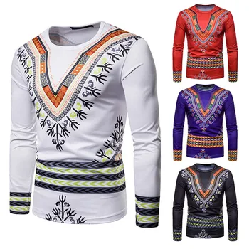 4 Colors Men's Autumn African Dashiki Print O Neck Long Sleeves Slim Shirt Hip Hop Tribal Top Shirt Hippy Clothing For Male 2XL
4 Colors Men's Autumn African Dashiki Print O Neck Long Sleeves Slim Shirt Hip Hop Tribal Top Shirt Hippy Clothing For Male 2XL