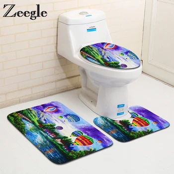 Zeegle Painting Rhyme 3Pcs Toilet Mats Bathroom Carpets 3Pieces Anti-slip Bathroom Floor Mats Doormats Microfiber Bath Mat Set
Zeegle Painting Rhyme 3Pcs Toilet Mats Bathroom Carpets 3Pieces Anti-slip Bathroom Floor Mats Doormats Microfiber Bath Mat Set