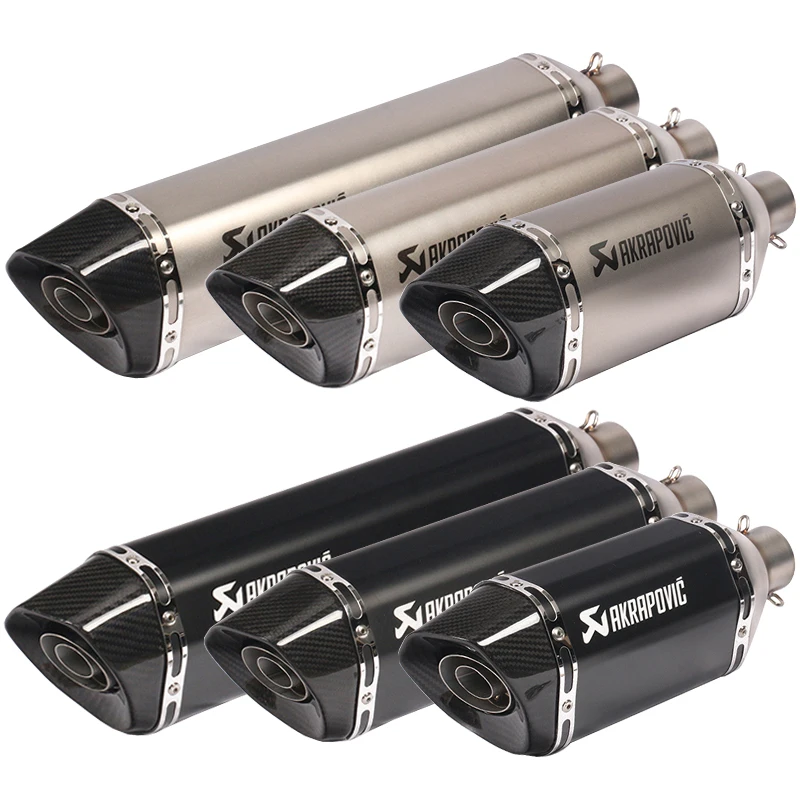 57cm/47cm/37cm Inlet 51mm Akrapovic Exhaust Pipe Muffler Carbon Fiber Universal Motorbike Pitbike Scooters Exhaust DB Killer
57cm/47cm/37cm Inlet 51mm Akrapovic Exhaust Pipe Muffler Carbon Fiber Universal Motorbike Pitbike Scooters Exhaust DB Killer