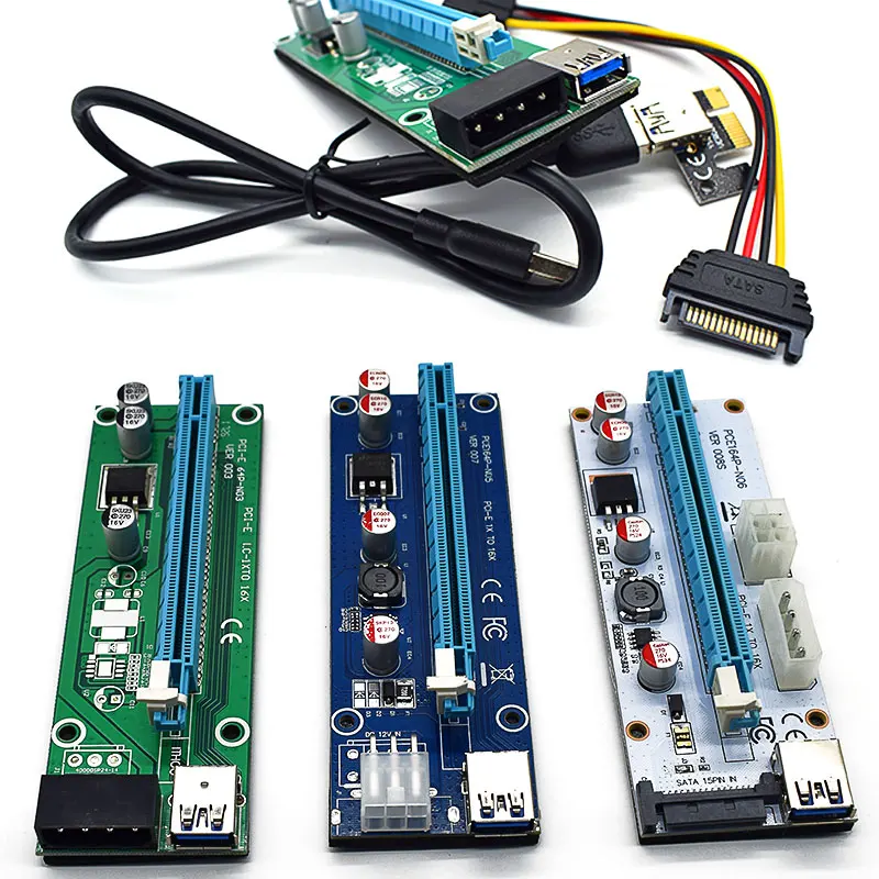 WEYES 0.6M PCI-E 1X to 16X Riser Card Extender PCI Express Extension Cable + USB 3.0 Data Cable / 15Pin SATA to 4Pin Power Cord
WEYES 0.6M PCI-E 1X to 16X Riser Card Extender PCI Express Extension Cable + USB 3.0 Data Cable / 15Pin SATA to 4Pin Power Cord