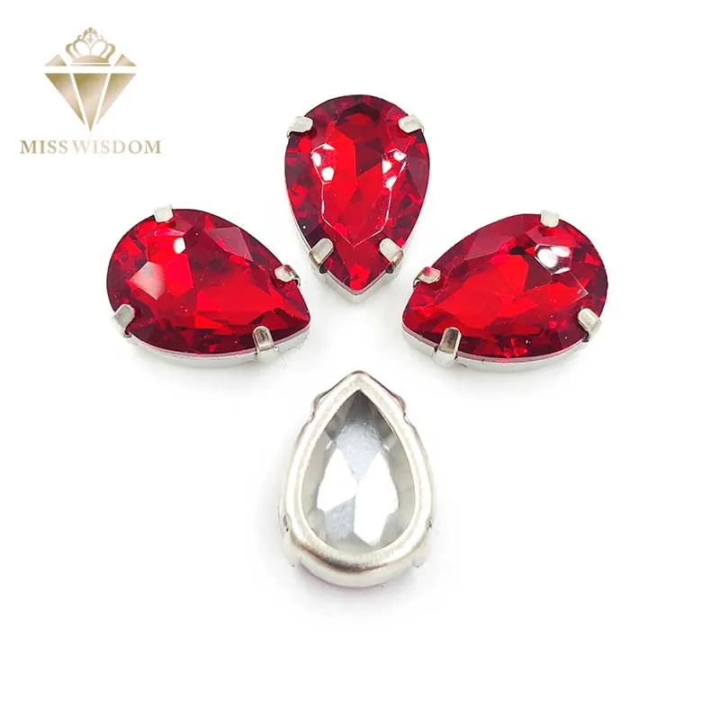 10X14mm/13X18mm glass crystal Red teardrop Copper claws hollow thick bottom high quality Sew on rhinestones DIY accessories
10X14mm/13X18mm glass crystal Red teardrop Copper claws hollow thick bottom high quality Sew on rhinestones DIY accessories