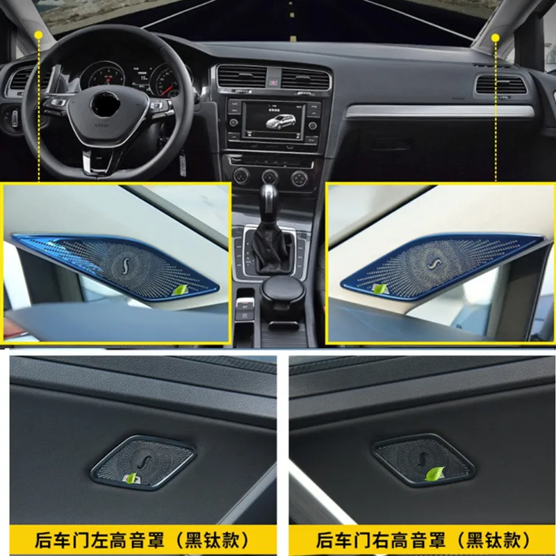 For Volkswagen Golf 7 MK7 MK7.5 2014-2018 Interior Door horn A Pillar Speaker Audio Ring Cover Sticker Molding Trim Car Styling
For Volkswagen Golf 7 MK7 MK7.5 2014-2018 Interior Door horn A Pillar Speaker Audio Ring Cover Sticker Molding Trim Car Styling