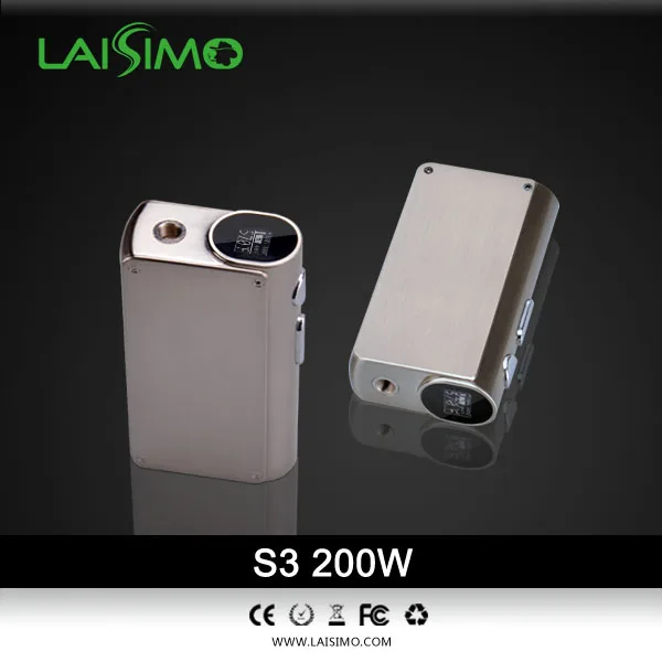 Original Laisimo S3 200W vape Mod electronic cigarette mod 18650 Rotating Display TC MODE vapor e 200 w MOD | Электроника