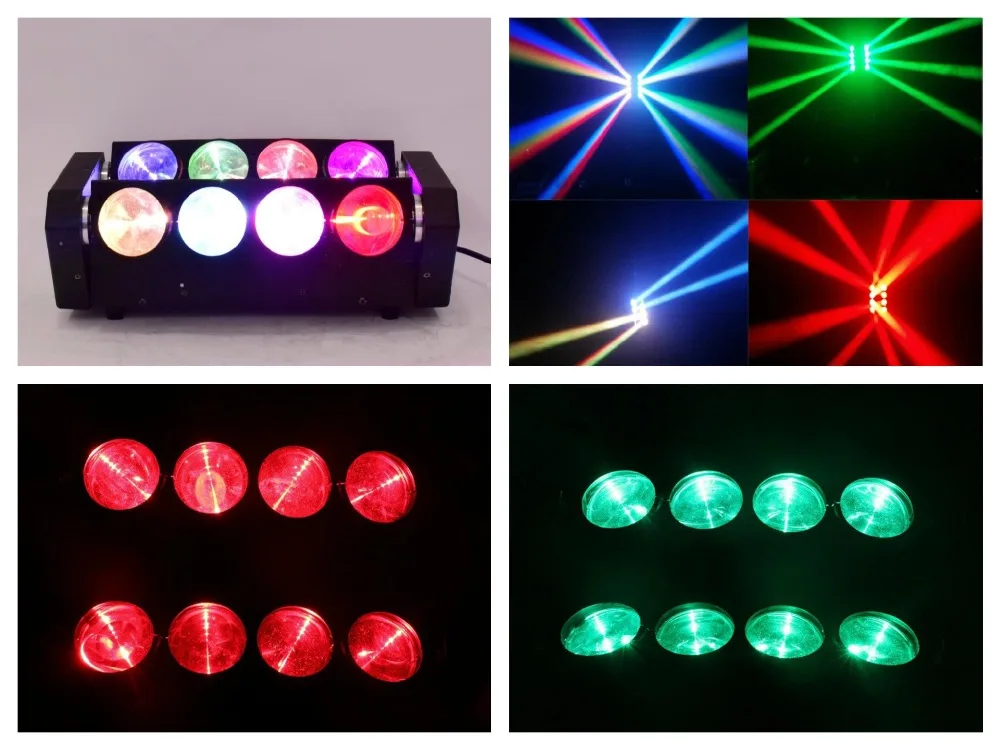 2pcs/lot, RGBW LED Spider Beam 8x10w 4in1 quad Cree led moving head spider light bar club night disco dj stage wedding Lighting
2pcs/lot, RGBW LED Spider Beam 8x10w 4in1 quad Cree led moving head spider light bar club night disco dj stage wedding Lighting