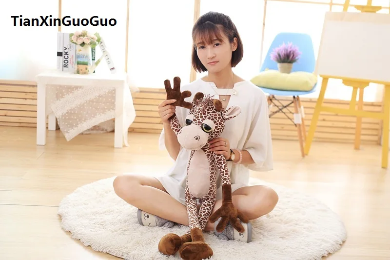 stuffed plush toy about 60cm lovely jungle giraffe soft plush toy baby toy birthday gift h0813
stuffed plush toy about 60cm lovely jungle giraffe soft plush toy baby toy birthday gift h0813