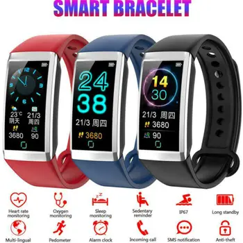Smart Bracelet BT4.0 Watch Heart Rate Blood Pressure Monitor Fitness Tracker Bluetooth Sports Wristband For Android iOS 3C27
Smart Bracelet BT4.0 Watch Heart Rate Blood Pressure Monitor Fitness Tracker Bluetooth Sports Wristband For Android iOS 3C27