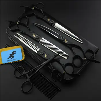 Top Standard Professional Pet Dog Grooming Scissors 7 inch Hair Cutting+ 2pcs Thinning+Curved Shears 4PCS/Set add Hemostat Comb
Top Standard Professional Pet Dog Grooming Scissors 7 inch Hair Cutting+ 2pcs Thinning+Curved Shears 4PCS/Set add Hemostat Comb