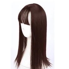 Allaosify 10ཊ' inch длинные прямые женские зажим для волос черный