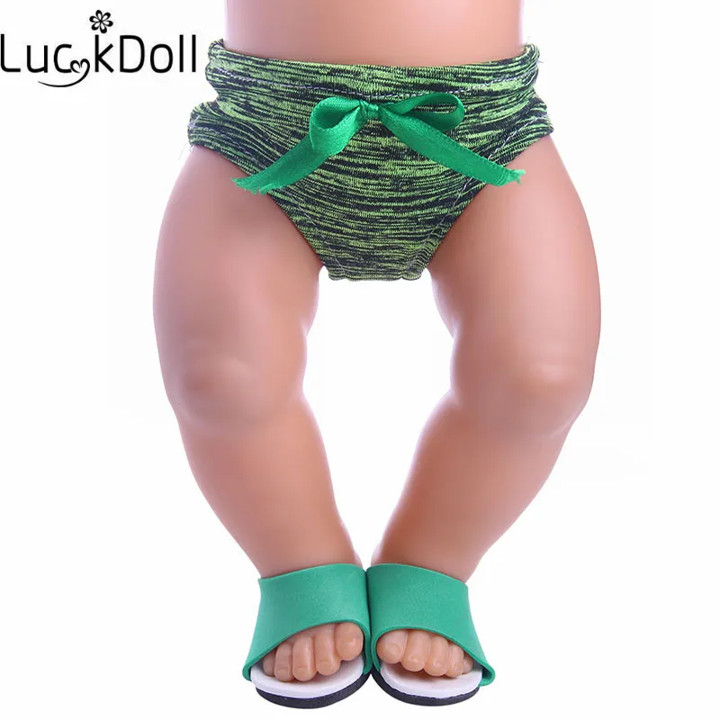 Luckdoll doll slippers + panties fit 18-inch American female dolls and 43CM doll accessories children's Christmas gift
Luckdoll doll slippers + panties fit 18-inch American female dolls and 43CM doll accessories children's Christmas gift