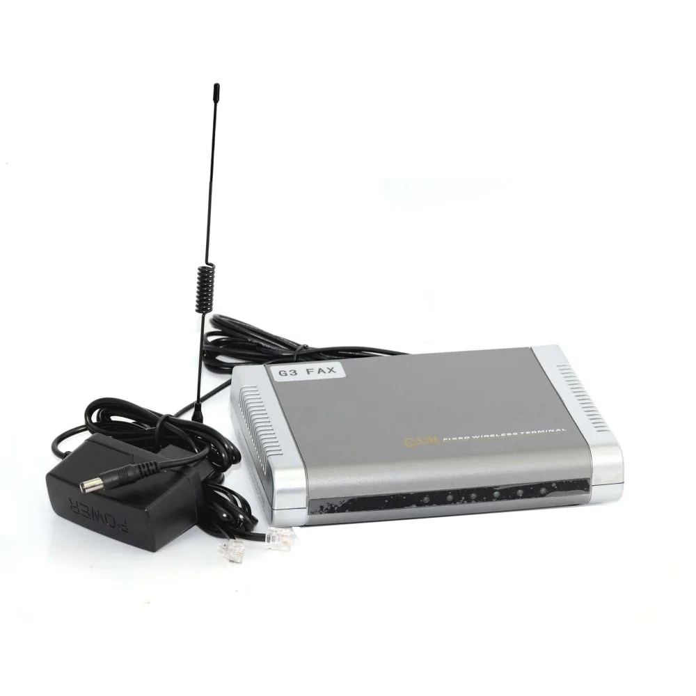 G3 GSM Fax terminal 850/900/1800MHZ Fixed Wireless Terminal Router for wireless fax, voice calling with LCD display
G3 GSM Fax terminal 850/900/1800MHZ Fixed Wireless Terminal Router for wireless fax, voice calling with LCD display