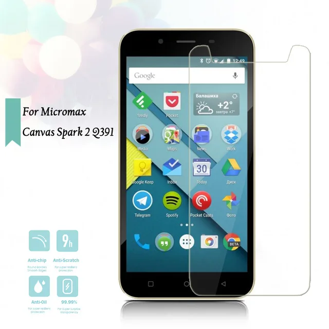 Micromax Canvas Spark 2 Q391 Tempered Glass 9H High Quality Protective Film Explosion-proof Screen Protector For Q391 6.0 inch
Micromax Canvas Spark 2 Q391 Tempered Glass 9H High Quality Protective Film Explosion-proof Screen Protector For Q391 6.0 inch