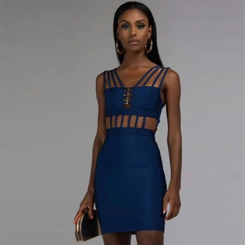 2018 Summer Bandage Dress High Quality Women Sleeveless Sexy Hollow Out Bodycon Blue Party Dresses Clubwear Vestidos Wholesale
2018 Summer Bandage Dress High Quality Women Sleeveless Sexy Hollow Out Bodycon Blue Party Dresses Clubwear Vestidos Wholesale
