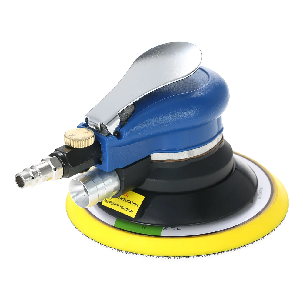 

6" 10000RPM Pneumatic Random Orbital Air Sander Air Powered Orbit Polisher Dual Action Polishing Grinding Sanding Waxing Tools