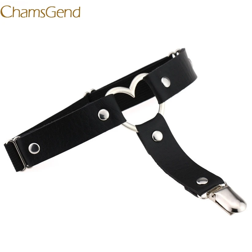 Chamsgend Garter Belts Newly Design Womens Sexy Lingerie Elasticity Artificial Leather Heart Rivet Leg Cosplay For Stockings
Chamsgend Garter Belts Newly Design Womens Sexy Lingerie Elasticity Artificial Leather Heart Rivet Leg Cosplay For Stockings