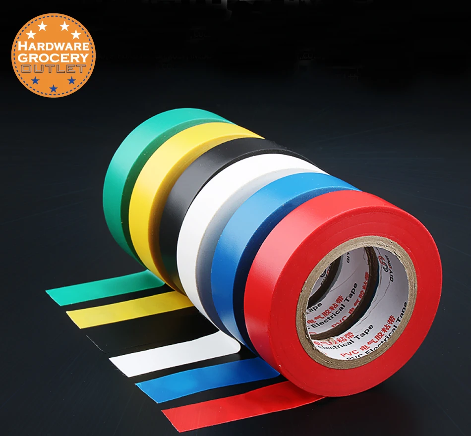 Electrical Tape Insulation Adhesive Tape. 80 degree High Temperature Waterproof Tape 6 Colors 17mmx15m/pc. 6pcs
Electrical Tape Insulation Adhesive Tape. 80 degree High Temperature Waterproof Tape 6 Colors 17mmx15m/pc. 6pcs