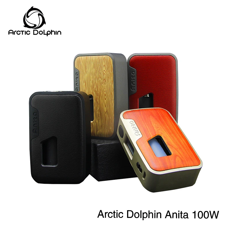 

5pcs/lot original Arctic dolphin Anita 100w Squonk BF mod Squonker Bottle 5-100W OLED Screen TC E-Cigarette Vape Box Mod