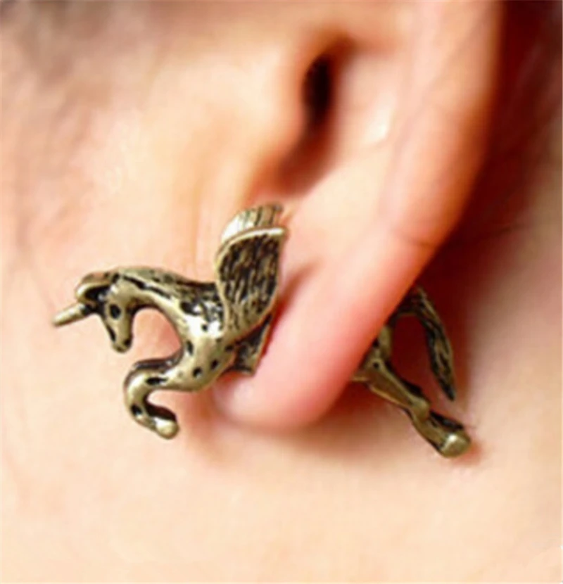 RONGQING 1Pair/lot Unique Design 3D Unicorn Stud Earrings for Women Tiny Animal Punk Jewelry Fairy Tale
RONGQING 1Pair/lot Unique Design 3D Unicorn Stud Earrings for Women Tiny Animal Punk Jewelry Fairy Tale