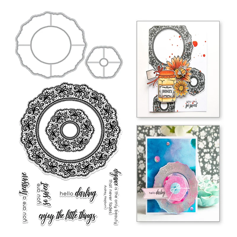 Naifumodo Fancy Frames Lace Clear Stamps and Metal Cutting Dies Scrapbooking New Craft Dies Set Album Embossing Decor Stencils
Naifumodo Fancy Frames Lace Clear Stamps and Metal Cutting Dies Scrapbooking New Craft Dies Set Album Embossing Decor Stencils