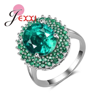 Mystery Green Cubic Zirconia Oval Finger Rings 925 Sterling Silver Prong Setting Jewelry for Women Girls Christmas Gift
Mystery Green Cubic Zirconia Oval Finger Rings 925 Sterling Silver Prong Setting Jewelry for Women Girls Christmas Gift