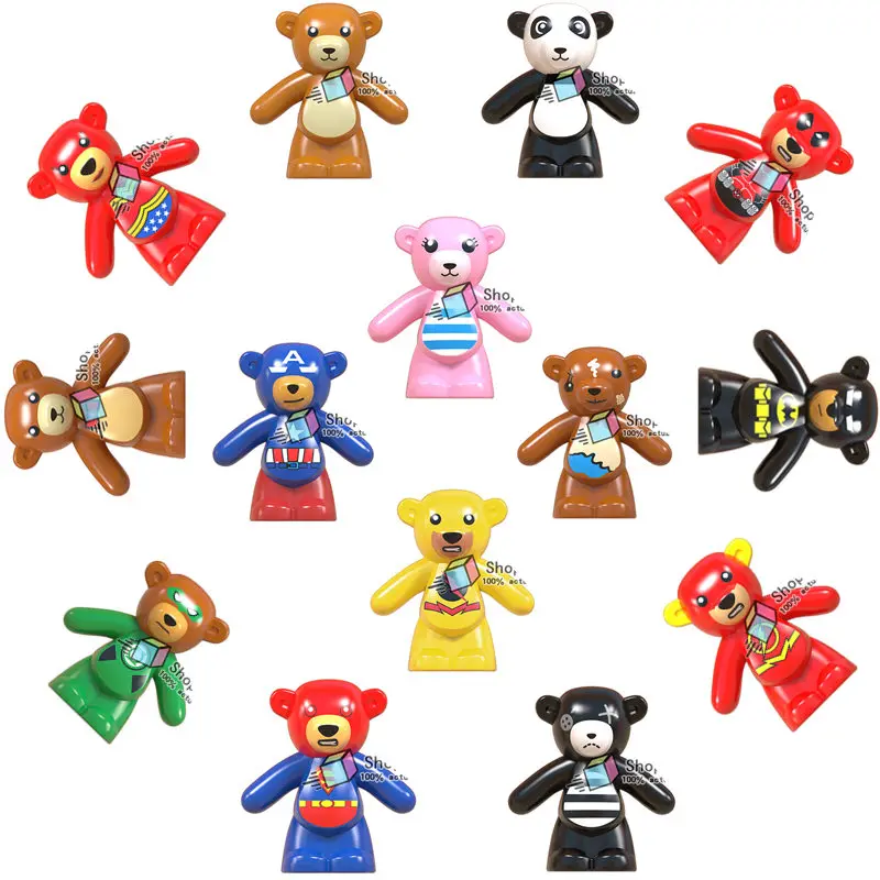 Superhero Mini Bear Aminal Series Action Model Building Blocks Compatible With Toys For Children Friends
Superhero Mini Bear Aminal Series Action Model Building Blocks Compatible With Toys For Children Friends