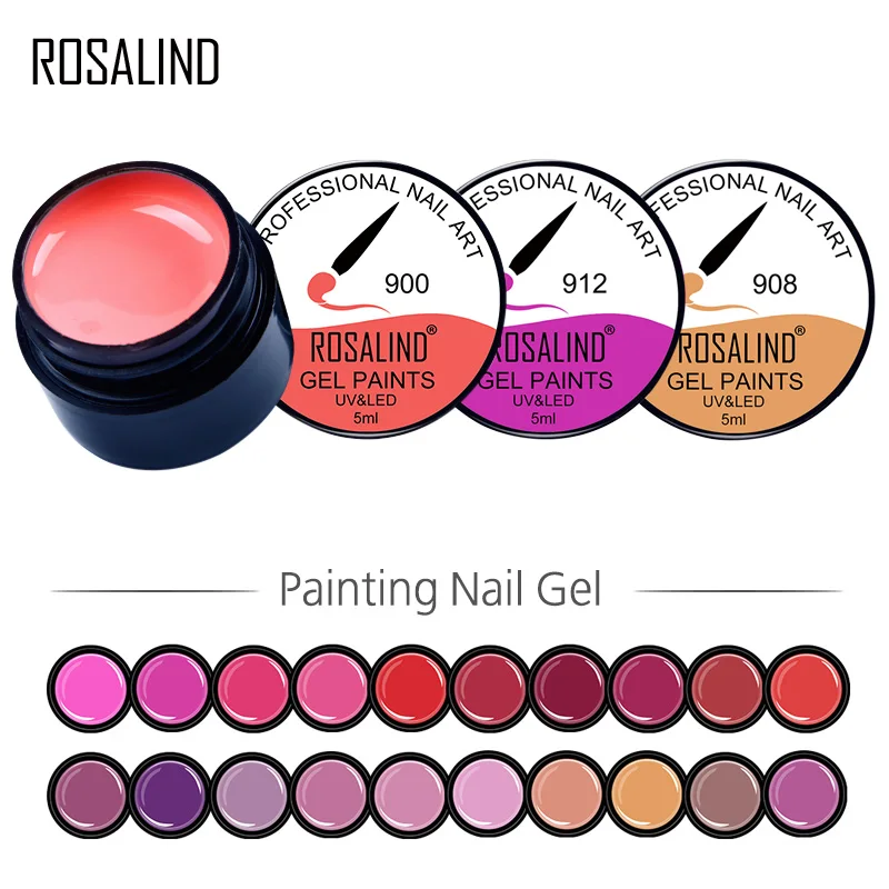 ROSALIND 5ml Nail Painting Color Gel 891-920 UV Gel Manicure DIY French Nail Art Gel Polish Design Gel Lacquer Varnish
ROSALIND 5ml Nail Painting Color Gel 891-920 UV Gel Manicure DIY French Nail Art Gel Polish Design Gel Lacquer Varnish