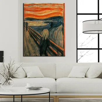 Edvard Munch Scream Abstract Oil Painting on Canvas Print Poster Wall Art Picture for Living Room Home Cuadros Decor Gift
Edvard Munch Scream Abstract Oil Painting on Canvas Print Poster Wall Art Picture for Living Room Home Cuadros Decor Gift