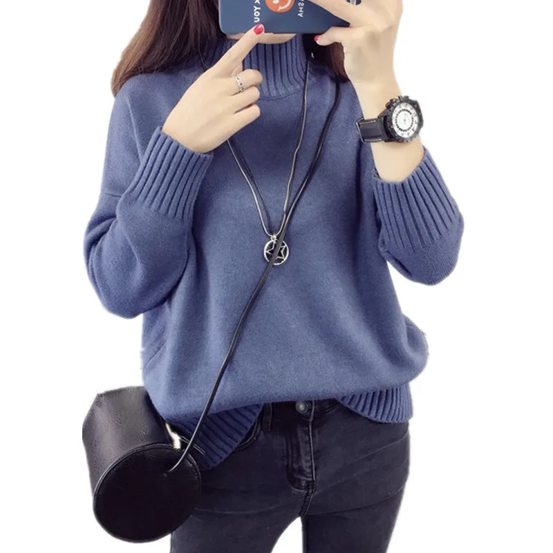 Winter Thicken Warm Turtleneck Women's Pink Sweater Solid Casual Female Pullover Korean Black Lady's Sweaters White Pull Femme
Winter Thicken Warm Turtleneck Women's Pink Sweater Solid Casual Female Pullover Korean Black Lady's Sweaters White Pull Femme