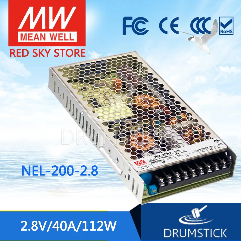 MEAN WELL NEL-200-2.8 2.8V 40A meanwell NEL-200 2.8V 112W Single Output Switching Power Supply
MEAN WELL NEL-200-2.8 2.8V 40A meanwell NEL-200 2.8V 112W Single Output Switching Power Supply