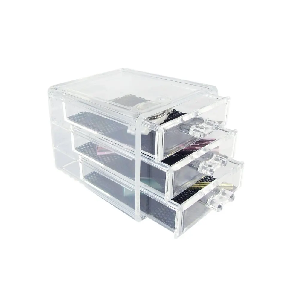 new 3 Drawer clear Acrylic Jewelry box Cosmetics Storage Display Box Makeup organizer Office Supplies box desktop box gift
new 3 Drawer clear Acrylic Jewelry box Cosmetics Storage Display Box Makeup organizer Office Supplies box desktop box gift
