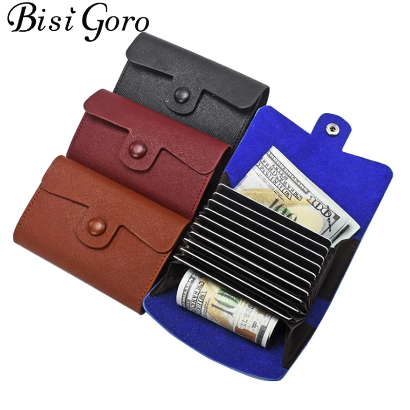 BISI GORO 2019 Fashion Card Wallet PU Leather Function 12 Bits Card Case Business Card Holder Men Women Credit Passport Card Bag
BISI GORO 2019 Fashion Card Wallet PU Leather Function 12 Bits Card Case Business Card Holder Men Women Credit Passport Card Bag