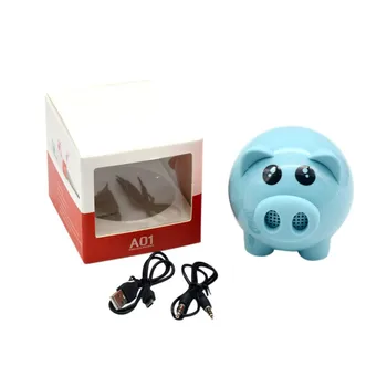 A01 Cute Pig Bluetooth Speaker Portable Card Subwoofer Support FM Radio TF Card with 1200mAh Large Battery 
A01 Cute Pig Bluetooth Speaker Portable Card Subwoofer Support FM Radio TF Card with 1200mAh Large Battery