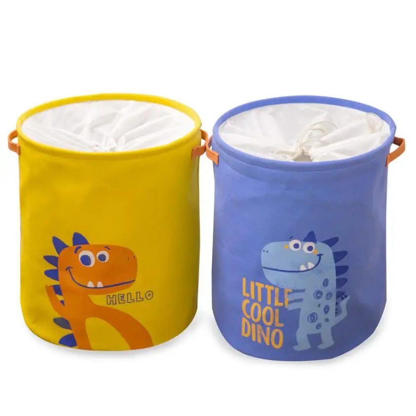 

New Cartoon Thicken EVA Laundry Hamper Folding Clothes Storage Baskets Home decoration storage barrel kids toy organizer basket