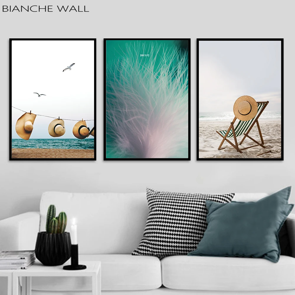 Seaside Beach Landscape Poster Feather Canvas Painting Wall Art Print Painting Nordic Style Wall Picture Living Room Decoration
Seaside Beach Landscape Poster Feather Canvas Painting Wall Art Print Painting Nordic Style Wall Picture Living Room Decoration