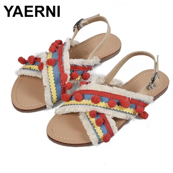 YAERNI2019 New Women Sandals Gladiator Summer Women Shoes Bohemia Flats Sandals Shoes For Women Casual Rome Style SandaliasE1133
YAERNI2019 New Women Sandals Gladiator Summer Women Shoes Bohemia Flats Sandals Shoes For Women Casual Rome Style SandaliasE1133