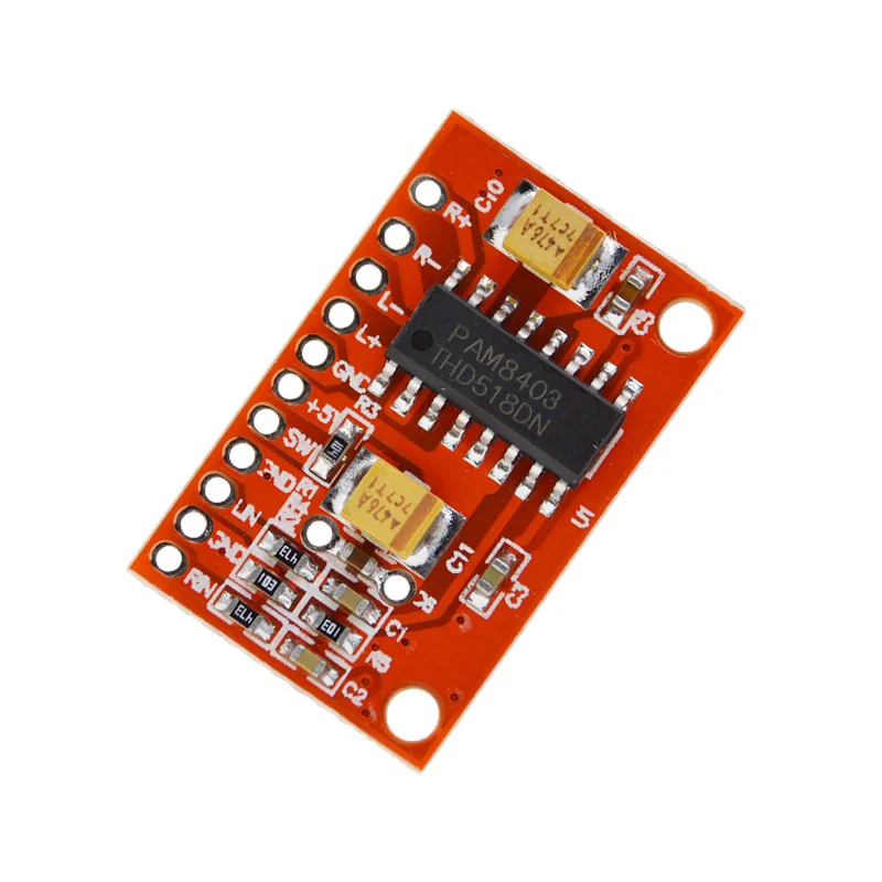 3W*2 Mini Digital Power Audio Amplifier Board DIY Stereo USB DC 5V Power Supply PAM8403 for Arduino
3W*2 Mini Digital Power Audio Amplifier Board DIY Stereo USB DC 5V Power Supply PAM8403 for Arduino