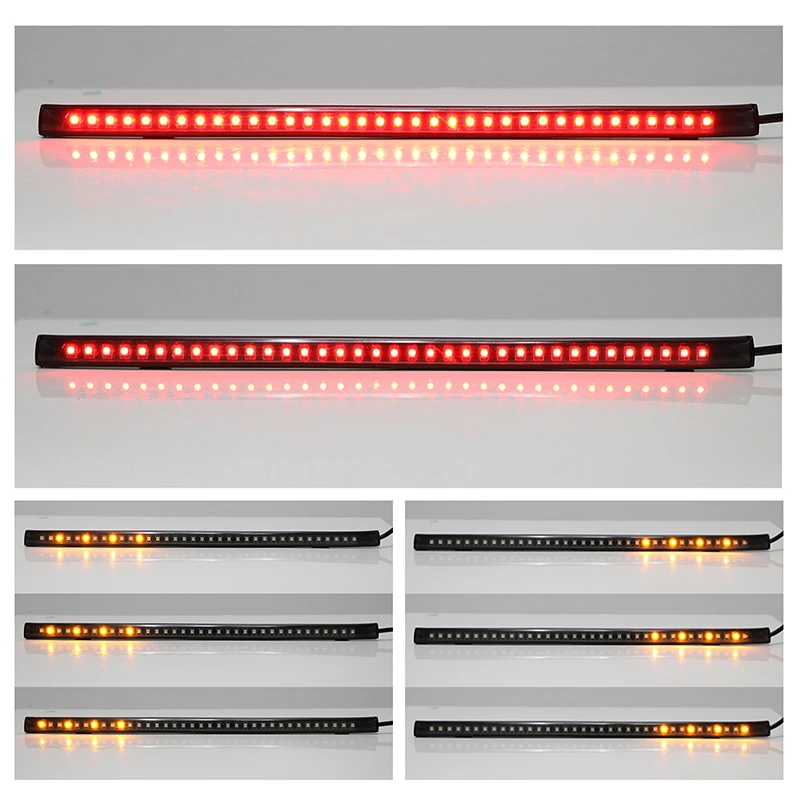 12" 31CM Flexible 36 LED Motorcycle Light Strip Tail Brake Stop Light SMD 3528 With Flowing Turn Signal Lighting Function Light
12" 31CM Flexible 36 LED Motorcycle Light Strip Tail Brake Stop Light SMD 3528 With Flowing Turn Signal Lighting Function Light