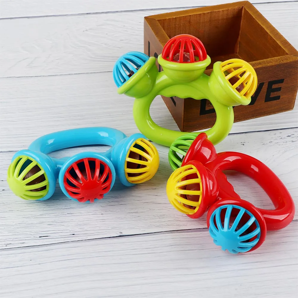 New 1PC Lovely Infant Baby Bell Rattles Toys Hand Toy For Children Musical Early Educational Toy Color Random
New 1PC Lovely Infant Baby Bell Rattles Toys Hand Toy For Children Musical Early Educational Toy Color Random