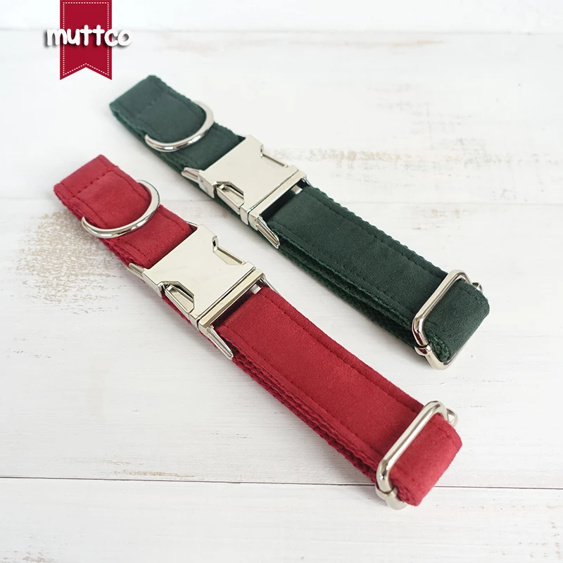 MUTTCO retailing special self-designed fashionable THE CHERRY and THE GREEN DAY solid red and green dog collar and leash 5 sizes
MUTTCO retailing special self-designed fashionable THE CHERRY and THE GREEN DAY solid red and green dog collar and leash 5 sizes