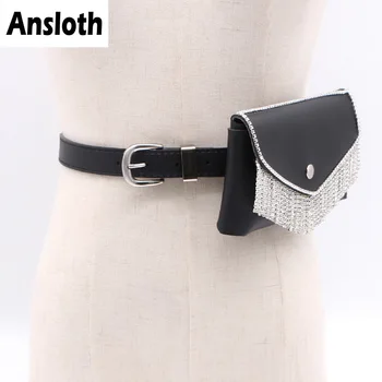 Ansloth Luxury Rhinestone Waist Bag For Women Classic Tassel Bags PU Leather Mini Belt Bag Fashion Lady Chest Bags Black HPS330
Ansloth Luxury Rhinestone Waist Bag For Women Classic Tassel Bags PU Leather Mini Belt Bag Fashion Lady Chest Bags Black HPS330