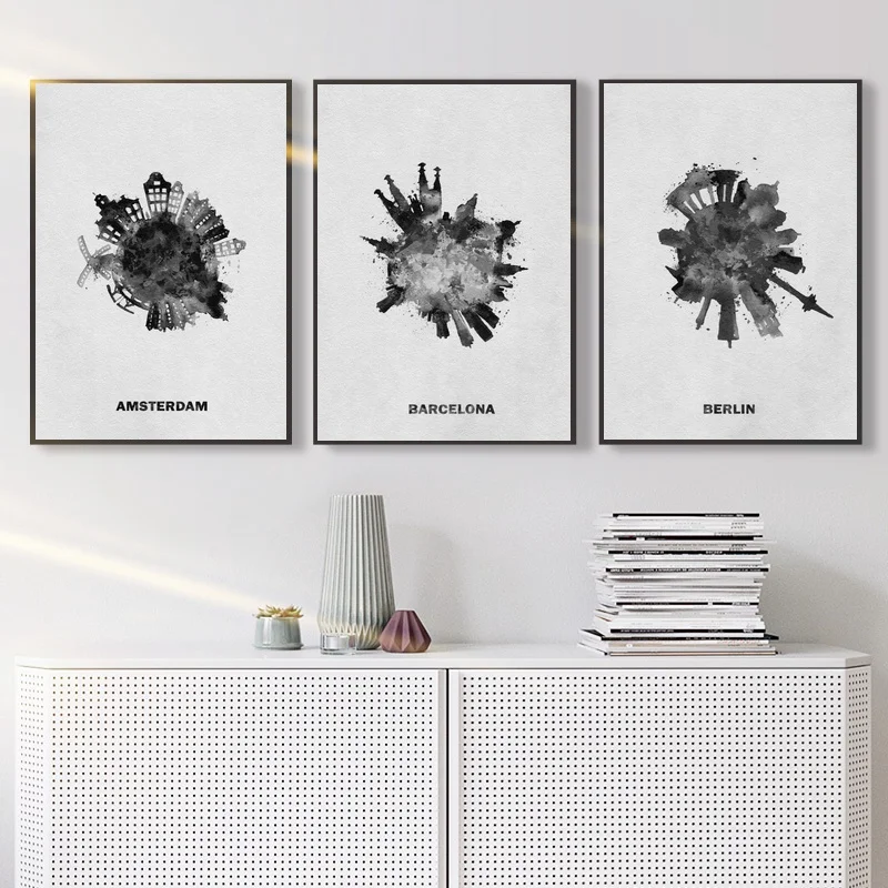 Amsterdam Barcelona Berlin Map Poster Canvas Painting Print Home Decoration Wall Art Decor No Frame
Amsterdam Barcelona Berlin Map Poster Canvas Painting Print Home Decoration Wall Art Decor No Frame