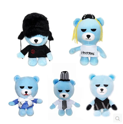 5Pcs Bigbang Yg Bear Blue Rock Teddy Bears Plush Stuffed Toy Chuck Doll Cute Christmas Gift For Boys Girls Kids & Children 24cm
5Pcs Bigbang Yg Bear Blue Rock Teddy Bears Plush Stuffed Toy Chuck Doll Cute Christmas Gift For Boys Girls Kids & Children 24cm