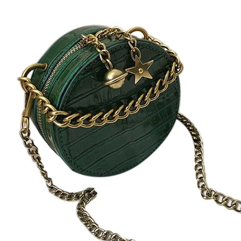 NEW-Mini Stone Round Bag Summer New Chain Handbag Crocodile Pattern Shoulder Messenger Bag
NEW-Mini Stone Round Bag Summer New Chain Handbag Crocodile Pattern Shoulder Messenger Bag